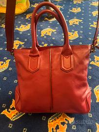 Borsa rosso scuro in pelle Carpisa