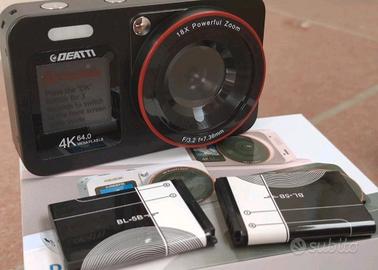 Fotocamera Digitale 4K 64MP 18x Zoom con 64 GB SD
