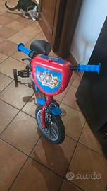 Bicicletta bimbo Paw Patrol 12" Come nuova