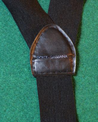 Bretelle a Y Dolce & Gabbana anni '90 in pelle