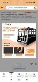 Trasportino kennel per cani 