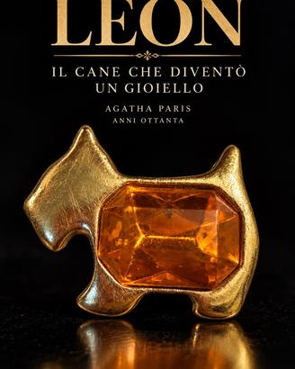 Spilla gioiello vintage Léon Agatha Paris