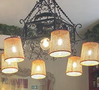 Lampadari ferro battuto