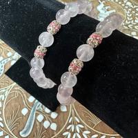 Bracciale quarzo rosa