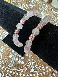 Bracciale quarzo rosa