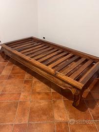 Letto in legno Teck