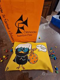 poquette Calimero dipinta a mano 