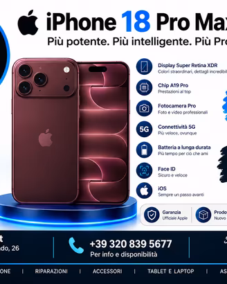 Iphone 18 Pro Max | 256GB | Burgundy
