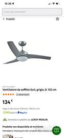 Lampadario a ventola