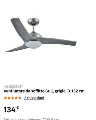 Lampadario a ventola