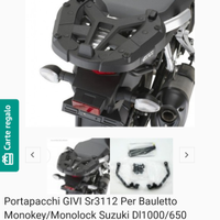 Piastra portapacchi Givi SR 3112