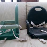 2 Rialzi sedia Pocket Chicco verde e grigio