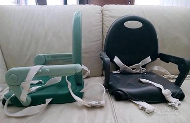 2 Rialzi sedia Pocket Chicco verde e grigio