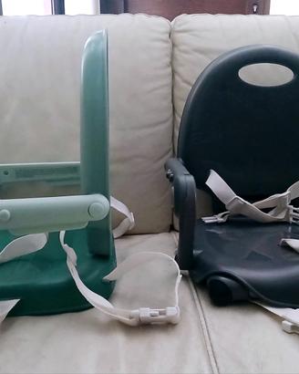 2 Rialzi sedia Pocket Chicco verde e grigio