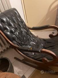 Poltrona a dondolo vintage