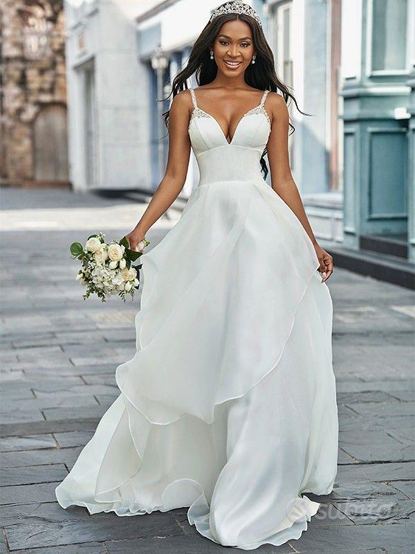 Abito sposa liscio seta outlet
