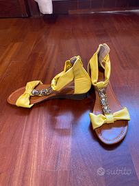 Scarpe donna giallo 37 + occhiali sole