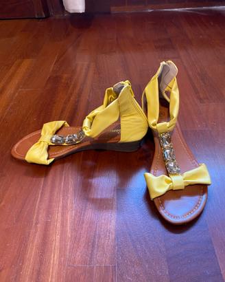 Scarpe donna giallo 37 + occhiali sole