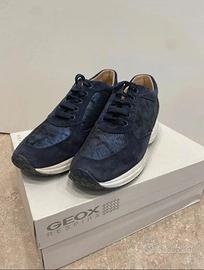 Scarpe Geox primaverili N 36 blu scamosciato