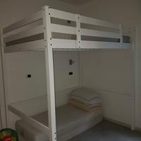  letto a soppalco Ikea bianco 