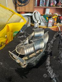 porta pipe vintage a forma di galeone