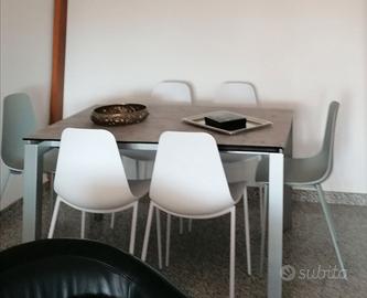 Tavolo sala cristallo e sedie