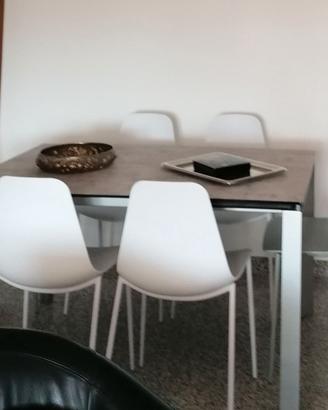 Tavolo sala cristallo e sedie