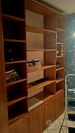 Libreria Parete Attrezzata in Legno