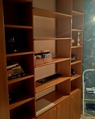 Libreria Parete Attrezzata in Legno