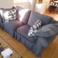 Divanoletto Ikea Ektorp 2 posti grigio scuro Hakeb