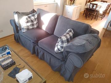 Divanoletto Ikea Ektorp 2 posti grigio scuro Hakeb