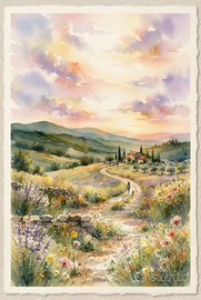 Dipinto per Quadro ad acquerello
