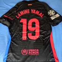 maglia T-shirt Barcellona Lamine Yamal 19 nuova 