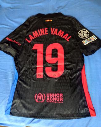 maglia T-shirt Barcellona Lamine Yamal 19 nuova 