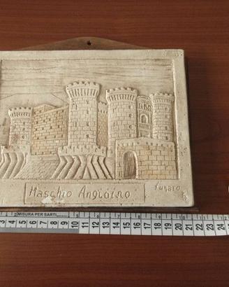Quadretto gesso e legno Maschio Angioino di Napoli