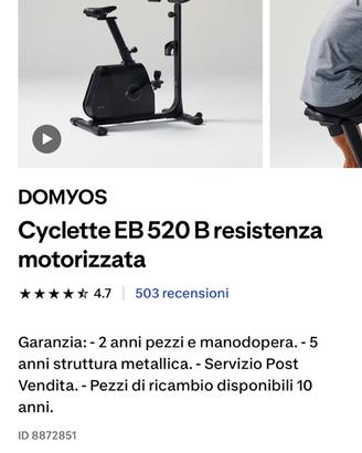Cyclette domyos 500