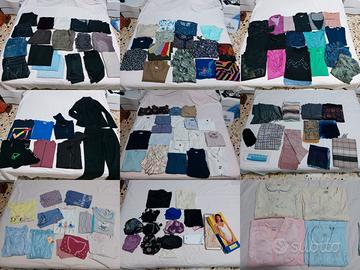 Lotto abbigliamento nuovo e vintage, seta e lino