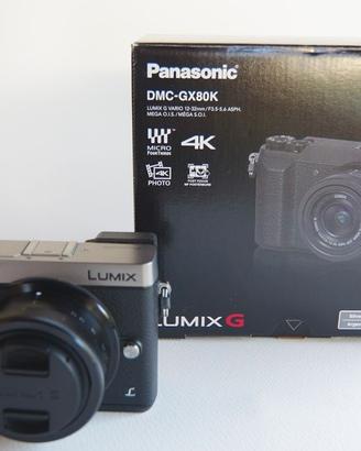 Panasonic Lumix DMC-GX80K con obiettivo Lumix g Va