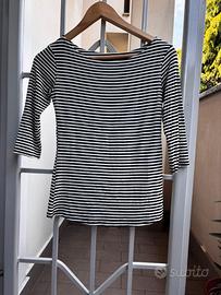 maglia a righe manica a 3/4