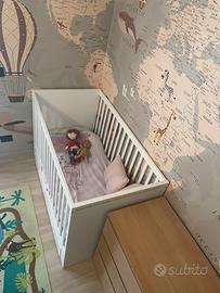 Lettino IKEA sundwik con materasso