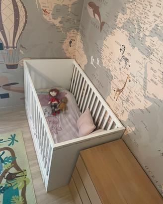 Lettino IKEA sundwik con materasso