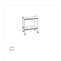 Carrello acciaio e bianco