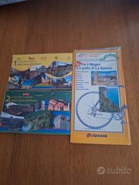 set di 3 cartine x cicloturismo ved.descrizione