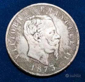 5 Lire Vittorio Emanuele II 1875