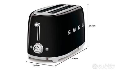 Tostapane SMEG 2 scomparti colore nero