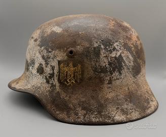 Elmetto tedesco m35 ww2 winter camo