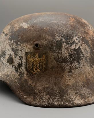 Elmetto tedesco m35 ww2 winter camo