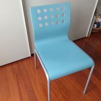 sedie azzurre Tumidei