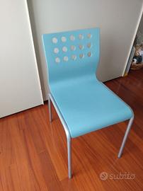 sedie azzurre Tumidei