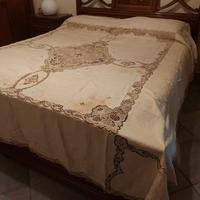 Copriletto di Burano d'Epoca Artigianale